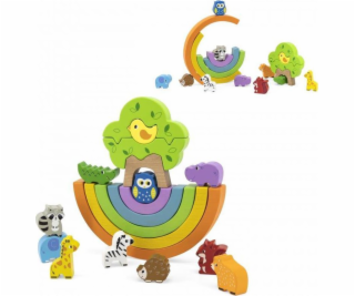 Viga Toys Hračky Viga Dřevěné duhové puzzle VIGA Kreativn...