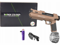 LeanToys Vodní pistole automatická hnědá průhledná nádoba