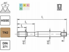 Fanar TAPS M 7 DIN-371C R40 (6H) HSSE TN 800X