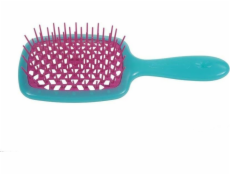 NoName Kadeřnický kartáč Superbrush na rozčesávání vlasů Tyrkysově růžový