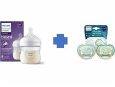Avent SCY900/01+SCF376/18 responzivní lahev přírodní 125 ml + savička