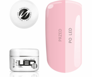 NoName SILCARE_High Light LED gel na nehty francouzská rů...