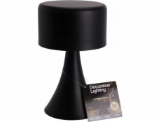 Home Styling Collection Kolekce bytového stylingu Kovová stolní lampa, černá, 12 x 21 cm