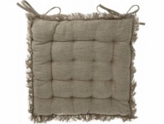 Home Styling Collection Kolekce bytového stylingu SIMPLY prošívaný polštář na židli, bavlna, zavazování, 40 x 40 cm