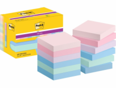 Post-it Samolepicí bločky super lepící, 47,6x47,6 mm (622-12SS-SOUL), pastelové (12x90)