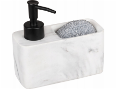 Wenko Dávkovač mycího prostředku RESA MARBLE s přihrádkou na houbičku, WENKO