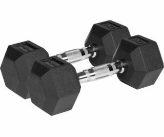 Rebel Gumové činky Hex 2 x 4 kg