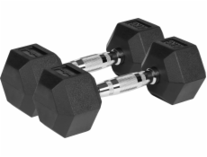 Rebel Gumové činky Hex 2 x 4 kg