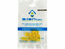 Alantec Zámek USB portu proti neoprávněnému připojení, žlutý (balení 10 ks + klíč) ALANTEC