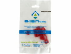 Alantec Zámek USB portu proti neoprávněnému připojení, červený (balení 10 ks + klíč) ALANTEC