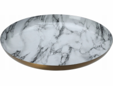 Home Styling Collection Kolekce bytového stylingu Dekorativní talíř, bílý mramor