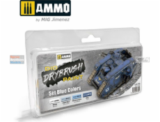 Vallejo Ammo: DIO Drybrush Paint - sada modrých barev