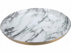 Home Styling Collection Kolekce bytového stylingu Dekorativní talíř, bílý mramor