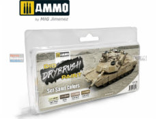 Vallejo Ammo: DIO Drybrush Paint - sada pískových barev