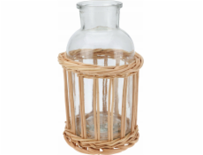 Home Styling Collection Kolekce pro styling domácnosti Dekorativní láhev v proutěném košíku
