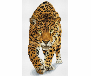 Dante diamantová výšivka Diamond Dotz Leopard na lovu 40x...