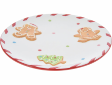 Home Styling Collection Vánoční talíř kolekce Home Styling, 22 cm, PERNÍK