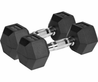 Rebel Pogumované činky RBA-2325 2 x 7 kg