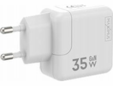 Maxximus Nabíjecí síť Kabel MX Burst GaN PD 35W, 2xUSB-C + PD 20W C/Lightning, BÍLÁ/BÍLÁ
