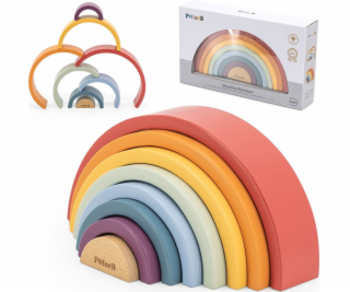 Viga Toys Hračky Viga Dřevěné duhové puzzle VIGA PolarB K...
