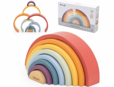Viga Toys Hračky Viga Dřevěné duhové puzzle VIGA PolarB Kreativní montessori bloky