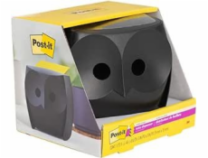 Post-it Dávkovač poznámkových bloků Z-Notes Owl (+2 bloky) černý