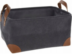 Home Styling Collection Úložný košík z manšestrové tkaniny s rukojeťmi, kolekce Home Styling, 36 x 26 x 19 cm