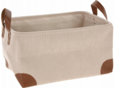 Home Styling Collection Úložný košík z manšestrové tkaniny s rukojeťmi, kolekce Home Styling, 36 x 26 x 19 cm