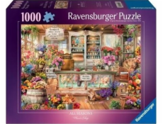 Heye Puzzle 1000 Kočka v květinářství
