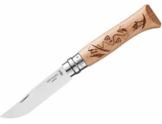 Opinel Peilis „Opinel“ Nr.8 su slidinejimo motyvais graviruota buko rankena