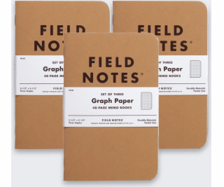 HP Notes Field Notes Originální Kraft Kratka 3 balení