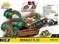 Cobi COBI 2719 Historická sbírka Francouzský lehký pěchotní tank z druhé světové války Renault R-35 258 kostek