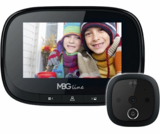 NoName Dveřní kukátko MBG Line SF55 Black Edition