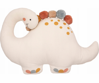 Atmosphera Dekorační polštář s bambulkami DINO, O 38 cm