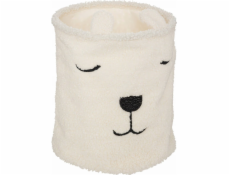 Atmosphera Košík na hračky TOY, bouclé, obličej medvěda, O 35 cm