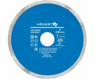Högert Technik HOGERT DIAMANTOVÁ ČEPEL 230x22,2/PLNÁ