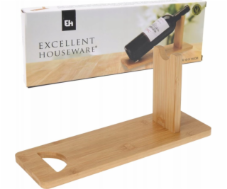 Excellent Houseware Dřevěný stojan na víno na jednu láhev...