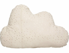 Atmosphera Dekorační polštář ve tvaru mraku, béžový, bavlna, 28 x 45 cm