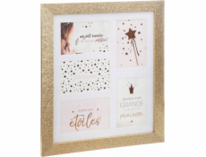 Atmosphera Multi fotorámeček GLITTER, zlatý, 5 fotografií