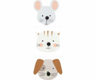 Atmosphera Dětské věšáky ANIMALS, 3 háčky