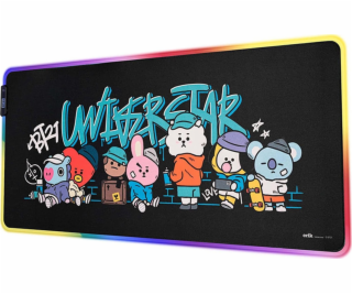 Harry Potter BT21 - Herní/stolní podložka XXL s LED podsv...
