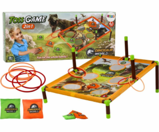 LeanToys Hrací taška na dovednostní hry, házecí obruč 2v1...