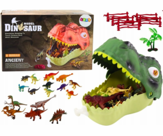 LeanToys Sada figurek dinosaurů velký zelený dinosaurus, ...