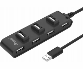 Equip Equip USB-Hub 7-Port 2.0 ->7x2.0 480Mbps o.Netzteil sw