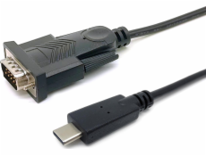 Equip USB adaptér Adaptér Equip USB-C -> Sériový RS232-DB9 ocel/ocelová 1,50 m kabel
