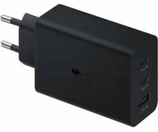 OEM nabíječka PD NÁSTĚNNÁ NABÍJEČKA 2xUSB-C 65W 1xUSB ČER...