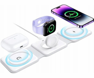 Vega BEZDRÁTOVÁ NABÍJEČKA MAGSAFE MULTIFUNKČNÍ 3v1 PRO TE...