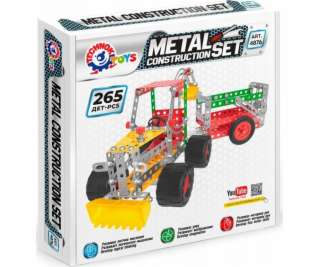 Maksik Kovová stavebnice traktor s přívěsem 265el 4876 (T...