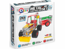 Maksik Kovová stavebnice traktor s přívěsem 265el 4876 (TEH4876)