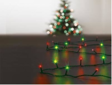 Fééric Lights and Christmas Fééric Lights a vánoční venkovní osvětlení, červená, zelená, 100 světel